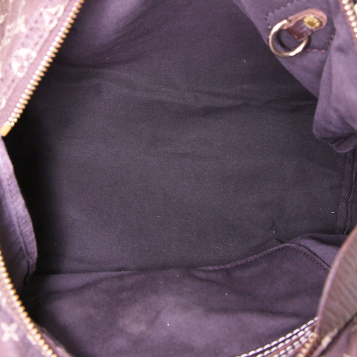 Borsa Louis Vuitton Speedy 30 in tessuto a monogramma Idylle undefined e pelle marrone - Detail D2