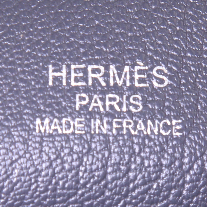 Hermès Jypsiere shoulder bag in grey togo leather - Detail D3
