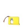 Loewe Wallet pouch in yellow leather - 00pp thumbnail