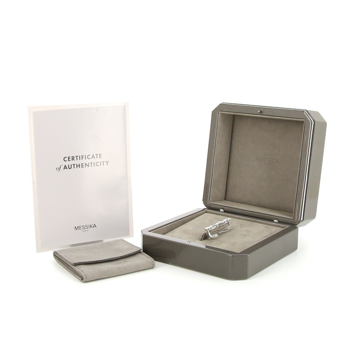 Gioiello per orecchio Messika Meli- Melo in oro bianco e diamanti (5,13 carats) - Detail D2