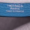 Hermes Victoria handbag in blue togo leather - Detail D3 thumbnail
