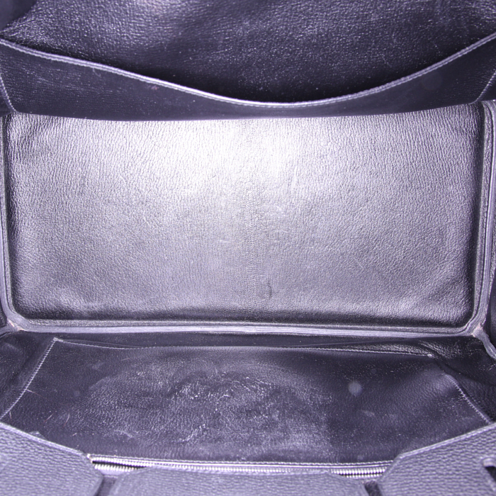 Sac à main Hermes Birkin 40 cm en cuir togo noir - Detail D2