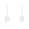 Hermes Farandole pendants earrings in silver - 00pp thumbnail