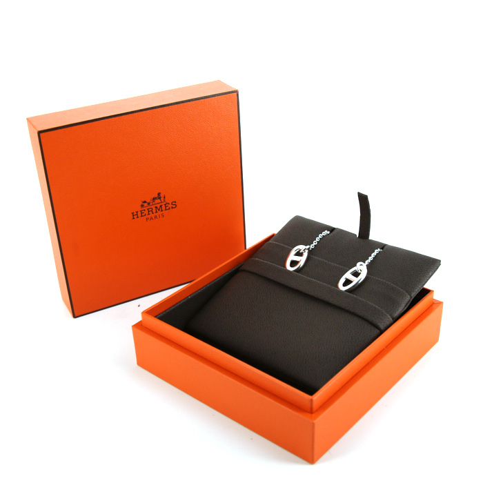 Orecchini pendenti Hermes Farandole in argento - Detail D2