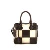 Louis Vuitton Speedy Editions Limitées small model handbag in brown and white damier canvas and brown leather - 360 thumbnail