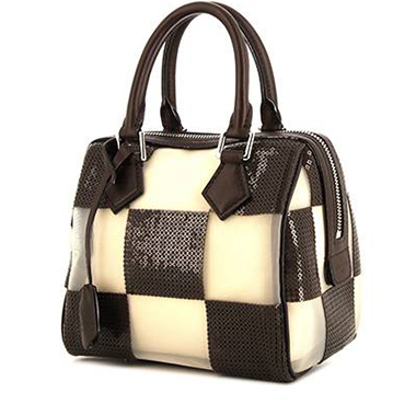 Louis Vuitton Limited Edition Gris Suede and Leather Speedy Cube