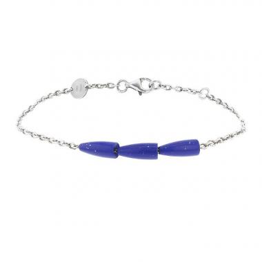 Bracciale Vhernier Calla in argento e lapislazzuli