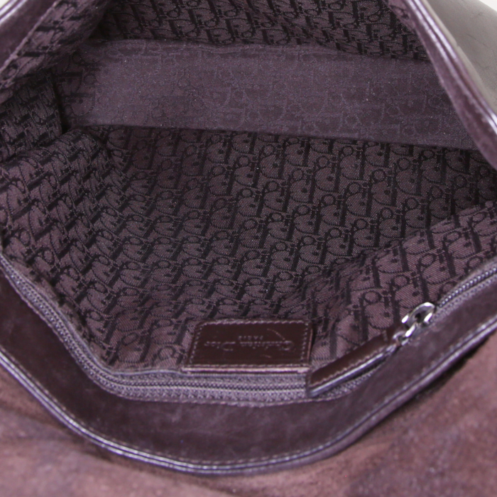 Dior Street Chic shoulder bag in brown leather - Detail D2