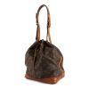 Louis Vuitton Noé large model handbag in brown monogram canvas and natural leather - 00pp thumbnail