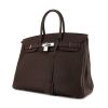 Hermes Birkin 35 cm handbag in chocolate brown togo leather - 00pp thumbnail