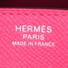 Bolso de mano Hermes Birkin 30 cm en cuero epsom rosa - Detail D3 thumbnail