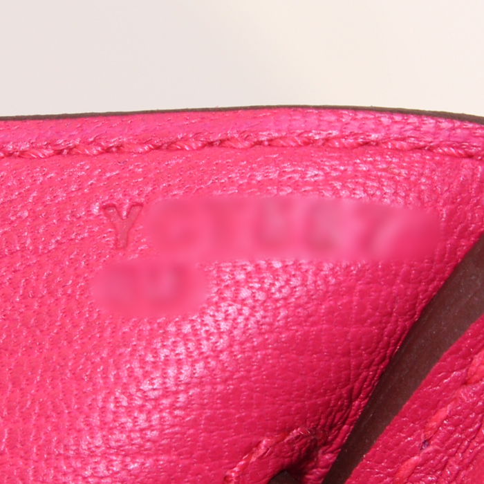 Hermes Birkin 30 cm handbag in pink epsom leather - Detail D4