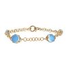Pomellato Capri bracelet in pink gold,  turquoise and rock crystal - 00pp thumbnail