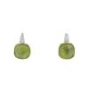 Pomellato Shéhérazade earrings in white gold,  yellow gold and peridots and in diamonds - 00pp thumbnail