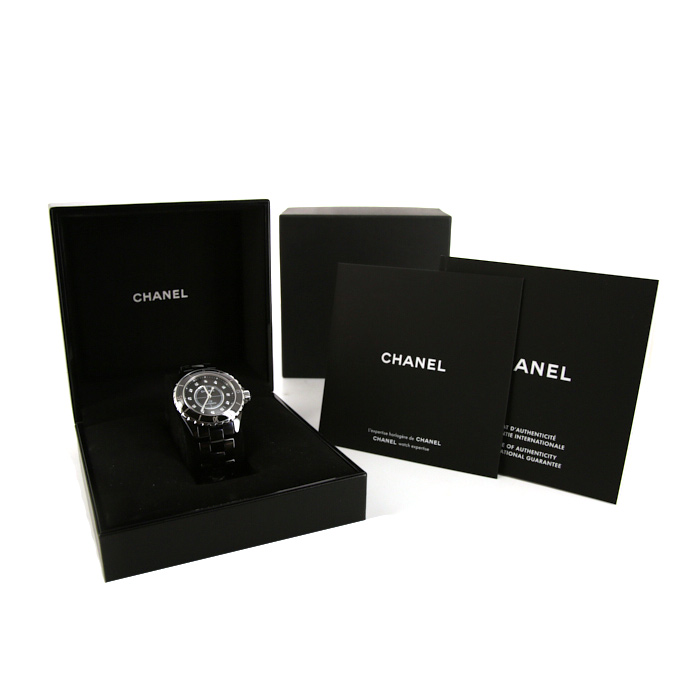 Chanel J12 Joaillerie watch in black ceramic Circa  2012 - Detail D2