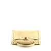 Hermes Kelly 32 cm handbag in cream color box leather and beige hair - 360 Front thumbnail