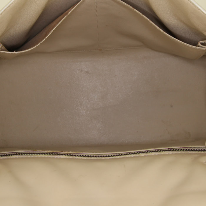 Borsa Hermes Kelly 32 cm in pelle box color crema e crine undefined - Detail D3