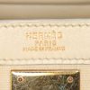 Bolso de mano Hermes Kelly 32 cm en cuero box color crema y crin beige - Detail D4 thumbnail