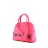 Balenciaga Ville Top Handle shoulder bag in pink grained leather - 00pp thumbnail