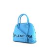 Balenciaga Ville Top Handle shoulder bag in blue grained leather - 00pp thumbnail