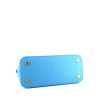 Balenciaga Ville Top Handle shoulder bag in blue grained leather - Detail D5 thumbnail
