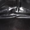 Chanel  Vintage shoulder bag  in black canvas  and black leather - Detail D2 thumbnail