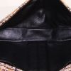 Borsa Chanel Baguette in puledro marrone nero e bianco - Detail D3 thumbnail