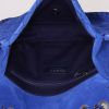 Bolso de mano Chanel Timeless en ante azul y negro - Detail D3 thumbnail