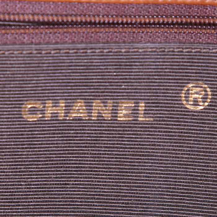 Borsa Chanel Vintage in pelle trapuntata marrone - Detail D3