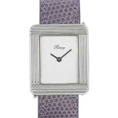 Poiray Ma Première  large model watch in stainless steel Circa  2000