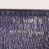 Bolso de mano Hermès Cocarde en cuero azul marino - Detail D4 thumbnail