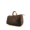 Sac à main Louis Vuitton Speedy 40 cm en toile monogram enduite marron et cuir naturel - 00pp thumbnail
