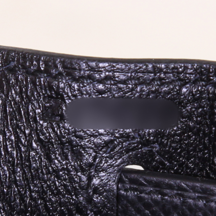 Bolso de mano Hermes Kelly 28 cm en cuero epsom negro - Detail D5