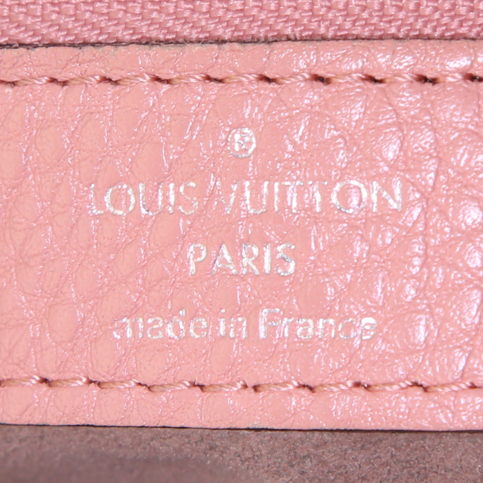 Borsa Louis Vuitton Selene in pelle Mahina rosa - Detail D4