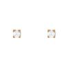 Cartier C de Cartier small earrings in yellow gold and pearls - 00pp thumbnail