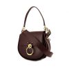 Chloé Tess large model shoulder bag in burgundy leather - 00pp thumbnail