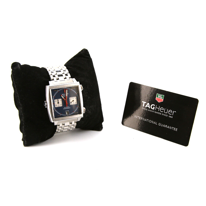 TAG Heuer Monaco Steve McQueen - 40th anniversary watch in stainless steel Ref:  CAW211A Circa  2009 - limited edition