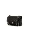 Chanel Timeless Classic handbag in black quilted grained leather - 00pp thumbnail