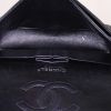Chanel Timeless Classic handbag in black quilted grained leather - Detail D3 thumbnail