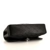 Chanel Timeless Classic handbag in black quilted grained leather - Detail D5 thumbnail
