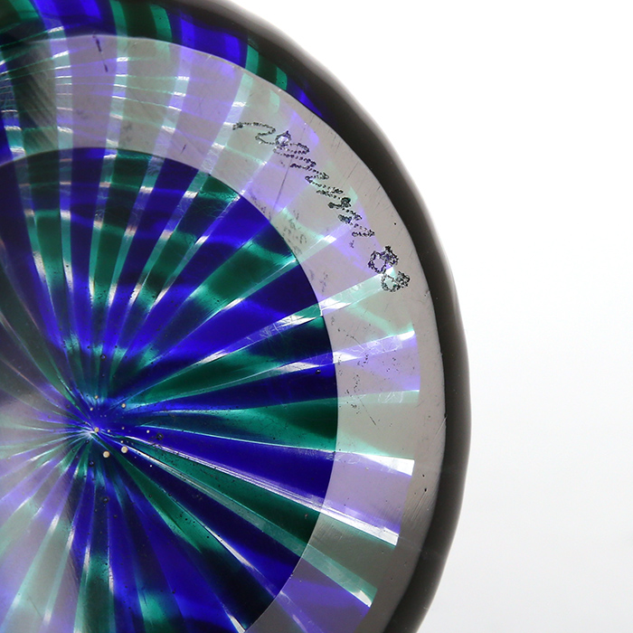 Gio Ponti & Paolo Venini, "Morandiane" bottle, in Murano glass, Venini Factory, signed and dated, from 1988 - Detail D3