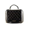 Chanel Rita handbag in black quilted leather - 360 thumbnail