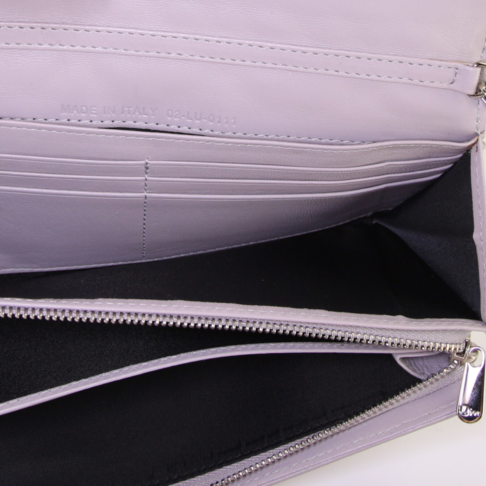 Bolso/bolsito Dior Rendez-vous en cuero cannage gris - Detail D2