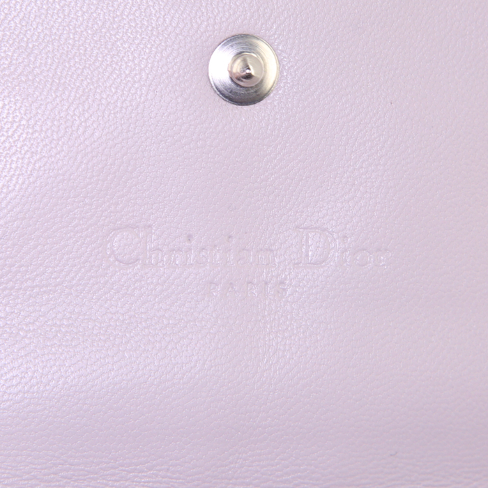 Borsa/pochette Dior Rendez-vous in pelle cannage grigia - Detail D3