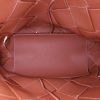 Loewe Woven shopping bag in brown braided leather - Detail D3 thumbnail