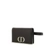 Pochette Dior Montaigne en cuir noir - 00pp thumbnail