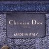Bolso de mano Dior Saddle en lona Monogram Oblique azul y cuero azul - Detail D3 thumbnail