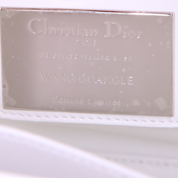 Dior Lady Dior Edition Limitée handbag in multicolor leather and transparent plastic - Detail D4