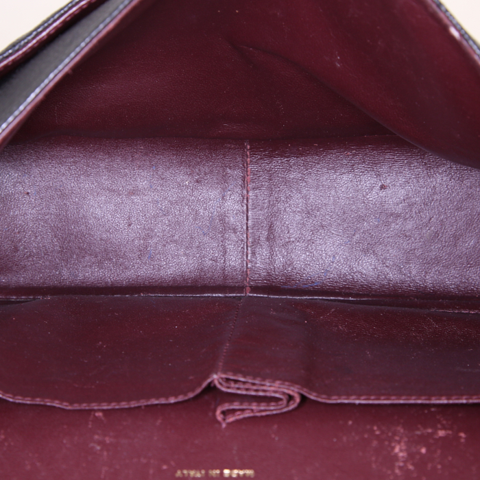 Borsa Chanel Timeless jumbo in pelle martellata e trapuntata nera - Detail D3