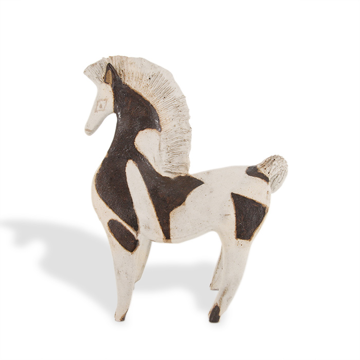 Bruno Gambone, « Horse », sculpture in glazed stoneware, signed, from the 1970's - Detail D1